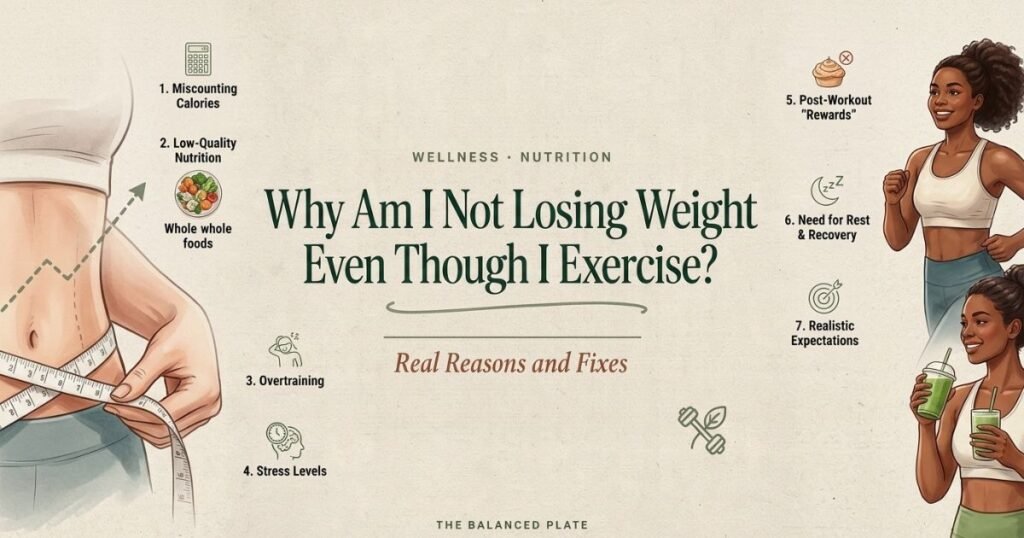 Infographics shows that the why am i not losing weight even through i exercise